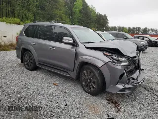 2016 Lexus LX 570 with VIN JTJHY7AX0G4192598, listed as a Copart auction lot 51861185 with 118,710 mi miles and Salvage Title. Bid and sale history available at DreamBid. Image 4.
