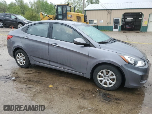 2014 Hyundai Accent GLS with VIN KMHCT4AE2EU649753, listed as a Copart auction lot 55332565 with 100,215 mi miles and Clean Title. Bid and sale history available at carsss.com. Image 4.
