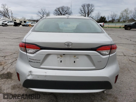 2022 Toyota Corolla LE with VIN 5YFEPMAE9NP329537, listed as a Copart auction lot 50352565 with 52,847 mi miles and Salvage Title. Bid and sale history available at carsss.com. Image 6.