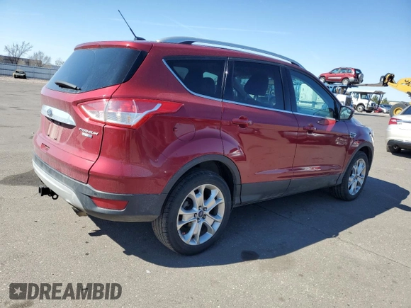 2016 Ford Escape Titanium with VIN 1FMCU9J91GUC59372, listed as a Copart auction lot 50614645 with 97,433 mi miles and Salvage Title. Bid and sale history available at carsss.com. Image 3.