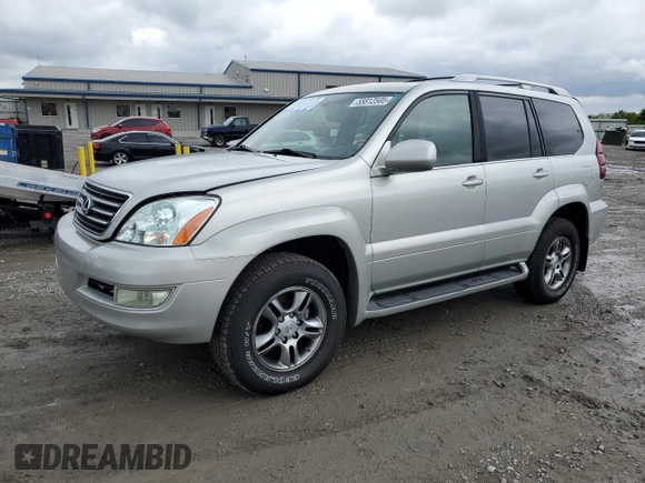 2005 Lexus GX 470 z VIN JTJBT20X050082258, wystawiony jako Copart lot #55812505 z przebiegiem 194 075 mil mil oraz Szkoda całkowita • Salvage title. Historia ofert i sprzedaży dostępna na DreamBid. Obrazek 1.