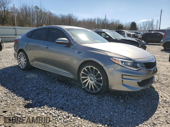 2018 Kia Optima LX with VIN 5XXGT4L34JG193319, listed as a Copart auction lot 47894445 with 122,077 mi miles and Salvage Title. Bid and sale history available at carsss.com. Image 4.