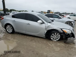 2013 Buick Regal Premium 1 with VIN 2G4GS5ER3D9221533, listed as a Copart auction lot 42014775 with 200,099 mi miles and Salvage title. Bid and sale history available at DreamBid. Image 4.