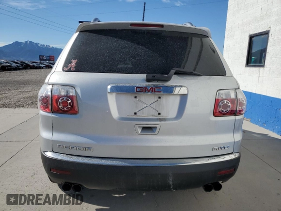 2009 GMC Acadia SLE1 with VIN 1GKEV13DX9J152858, listed as a Copart auction lot 57782464 with Not Provided miles and Salvage Title. Bid and sale history available at carsss.com. Image 6.