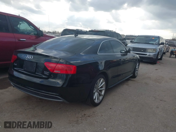 2016 Audi A5 Premium Plus with VIN WAUM2AFR9GA043714, listed as a IAAI auction lot 41507270 with 35,270 mi miles. Bid and sale history available at carsss.com. Image 4.