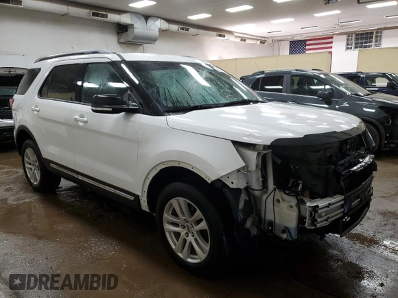 2018 Ford Explorer XLT with VIN 1FM5K8D87JGA29756, listed as a Copart auction lot 47776055 with 56,506 mi miles and Clean Title. Bid and sale history available at DreamBid. Image 4.