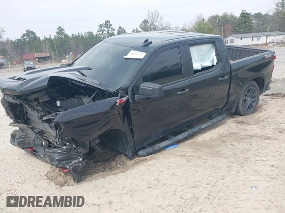 2024 Chevrolet Silverado 1500 Custom Trail Boss with VIN 3GCUDCED1RG202440, listed as a IAAI auction lot 41795793 with 1 mi miles. Bid and sale history available at carsss.com. Image 17.