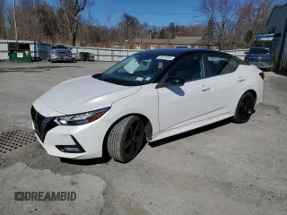 2022 Nissan Sentra SR with VIN 3N1AB8DV9NY256821, listed as a Copart auction lot 50524955 with 16,108 mi miles and Salvage Title. Bid and sale history available at carsss.com. Image 1.