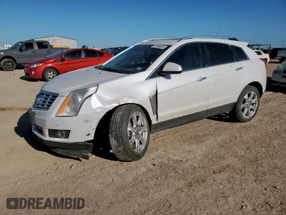 2016 Cadillac SRX Performance Collection with VIN 3GYFNCE37GS573748, listed as a Copart auction lot 57506005 with 136,605 mi miles and Salvage title. Bid and sale history available at DreamBid. Image 1.