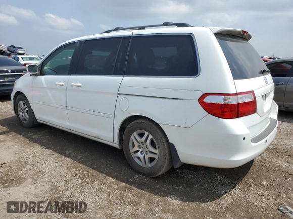 2005 Honda Odyssey EX-L with VIN 5FNRL38655B022447, listed as a Copart auction lot 50907325 with 170,604 mi miles and Salvage Title. Bid and sale history available at carsss.com. Image 2.