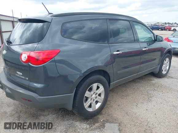 2012 Chevrolet Traverse LS with VIN 1GNKREED5CJ375122, listed as a IAAI auction lot 41993388 with 216,062 mi miles and . Bid and sale history available at DreamBid. Image 4.