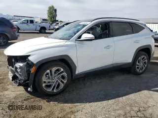 2025 Hyundai Tucson Limited with VIN 5NMJECDE3SH447681, listed as a Copart auction lot 79124454 with 1,446 mi miles and Salvage Title. Bid and sale history available at carsss.com. Image 1.