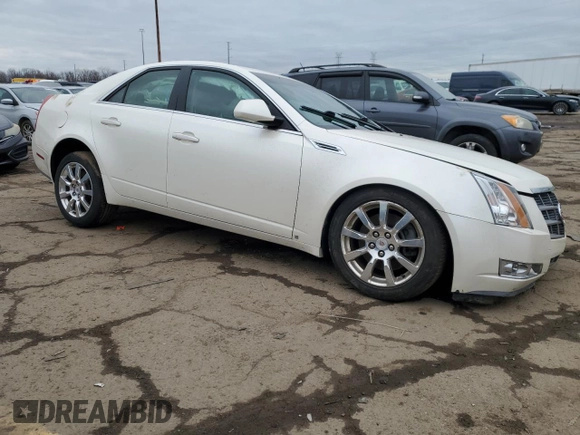 2008 Cadillac CTS AWD w/1SB with VIN 1G6DS57V380188537, listed as a Copart auction lot 49817505 with 38,950 mi miles and Clean Title. Bid and sale history available at carsss.com. Image 4.