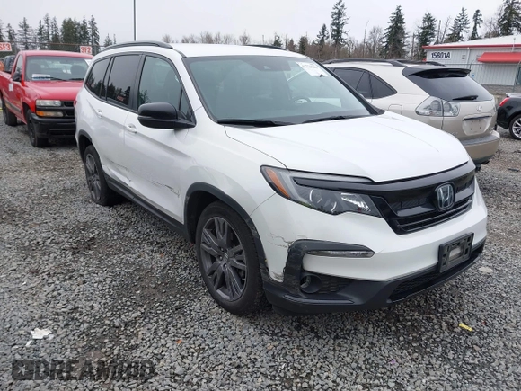 2022 Honda Pilot Sport z VIN 5FNYF6H37NB067593, wystawiony jako IAAI lot #41773225 z przebiegiem 55 480 mil mil oraz . Historia ofert i sprzedaży dostępna na DreamBid. Obrazek 1.