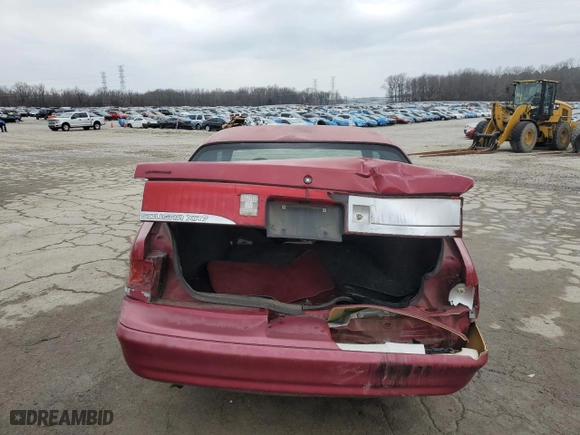 1994 Mercury Cougar XR7 with VIN 1MELM6245RH654560, listed as a Copart auction lot 44562405 with 27,035 mi miles and Salvage Title. Bid and sale history available at carsss.com. Image 6.