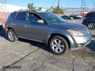 2007 Nissan Murano SL with VIN JN8AZ08T57W504662, listed as a IAAI auction lot 41759955 with 136,638 mi miles. Bid and sale history available at carsss.com. Image 1.