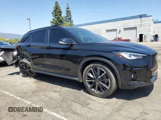 2023 Infiniti QX50 Sport with VIN 3PCAJ5FA8PF116427, listed as a Copart auction lot 56486685 with 34,769 mi miles and Salvage title. Bid and sale history available at DreamBid. Image 4.