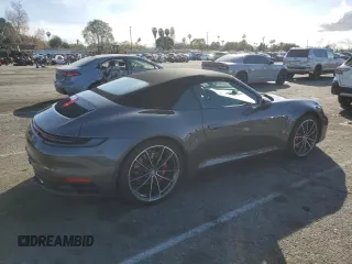 2023 Porsche 911 Carrera S with VIN WP0CB2A91PS248028, listed as a Copart auction lot 44021485 with 5,100 mi miles and Salvage Title. Bid and sale history available at carsss.com. Image 3.