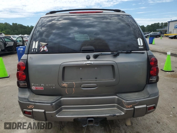 2006 Chevrolet TrailBlazer LS with VIN 1GNDS13S762115987, listed as a Copart auction lot 58475494 with 199,475 mi miles and Salvage Title. Bid and sale history available at DreamBid. Image 6.