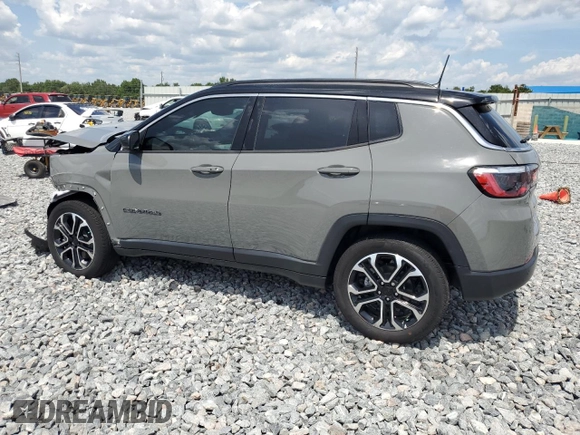 2024 Jeep Compass Limited z VIN 3C4NJDCN6RT579853, wystawiony jako Copart lot #57946295 z przebiegiem 3 978 mil mil oraz Nie do naprawy • Non repairable. Historia ofert i sprzedaży dostępna na DreamBid. Obrazek 2.