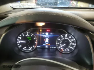 2023 Nissan Murano Platinum with VIN 5N1AZ2DS3PC127959, listed as a Copart auction lot 75038914 with 7,409 mi miles and Salvage Title. Bid and sale history available at carsss.com. Image 9.