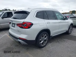 2024 BMW X3 sDrive30i with VIN 5UX43DP00R9W45986, listed as a IAAI auction lot 42202682 with 5,054 mi miles and . Bid and sale history available at DreamBid. Image 4.
