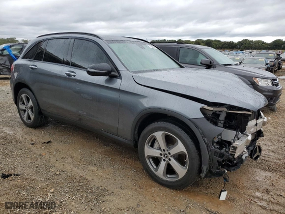 2019 Mercedes-Benz GLC with VIN WDC0G4JB7KV169144, listed as a Copart auction lot 71037964 with 53,797 mi miles and Salvage Title. Bid and sale history available at carsss.com. Image 4.