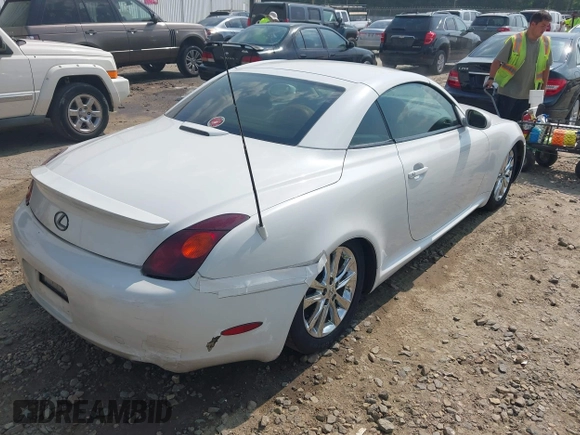 2002 Lexus SC 430 with VIN JTHFN48Y820027848, listed as a IAAI auction lot 42410697 with 151,582 mi miles and . Bid and sale history available at DreamBid. Image 4.