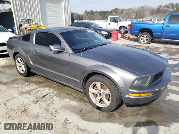 2007 Ford Mustang Deluxe with VIN 1ZVFT80N875296360, listed as a Copart auction lot 42640795 with 245,254 mi miles and Salvage Title. Bid and sale history available at carsss.com. Image 4.