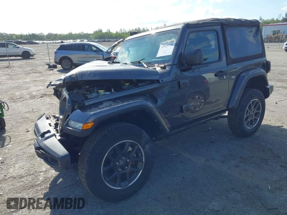 2021 Jeep Wrangler Sport S with VIN 1C4GJXAN7MW691190, listed as a IAAI auction lot 42028528 with 24,207 mi miles and . Bid and sale history available at DreamBid. Image 2.