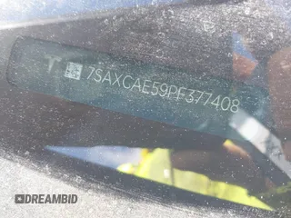 2023 Tesla Model X with VIN 7SAXCAE59PF377408, listed as a IAAI auction lot 41176738 with 32,496 mi miles and . Bid and sale history available at DreamBid. Image 19.