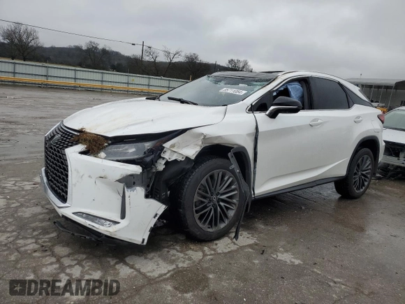 2022 Lexus RX 350 with VIN 2T2HZMAA2NC222393, listed as a Copart auction lot 85711084 with 49,863 mi miles and Salvage title. Bid and sale history available at DreamBid. Image 1.