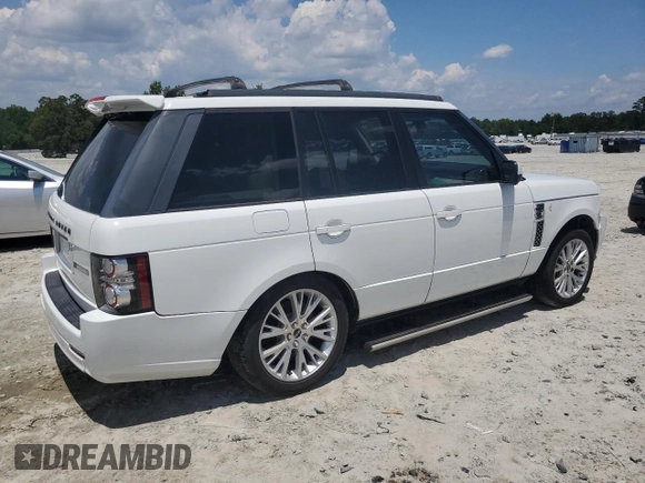 2012 Land Rover Range Rover SC Autobiography with VIN SALMP1E45CA369698, listed as a Copart auction lot 65983495 with 84,438 mi miles and Salvage title. Bid and sale history available at DreamBid. Image 3.