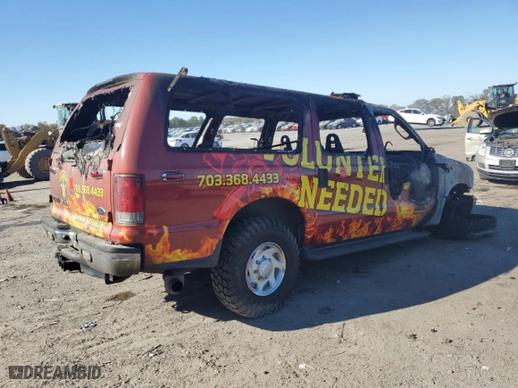 2005 Ford Excursion Special Serv with VIN 1FMSU41P15EC25081, listed as a Copart auction lot 76703614 with NaN miles and Non Repairable. Bid and sale history available at carsss.com. Image 3.