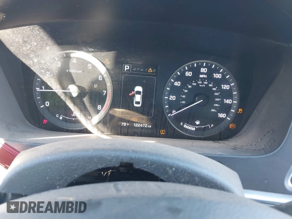 2015 Hyundai Sonata 2.4L Sport with VIN 5NPE34AF5FH011725, listed as a IAAI auction lot 40838027 with 122,472 mi miles. Bid and sale history available at carsss.com. Image 7.
