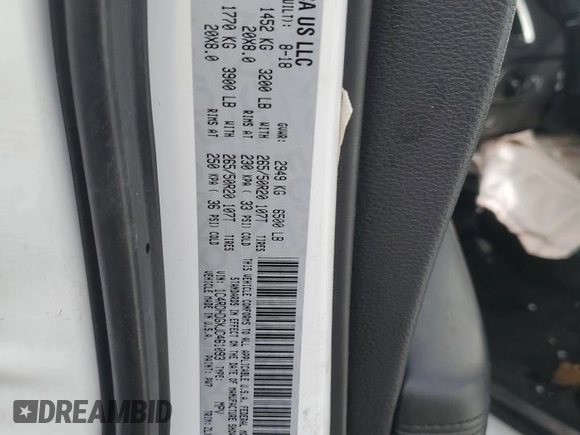 2018 Dodge Durango GT with VIN 1C4RDHDGXJC461093, listed as a Copart auction lot 46160905 with Not provided miles and Salvage title. Bid and sale history available at DreamBid. Image 13.