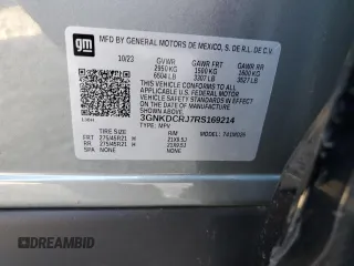 2024 Chevrolet Blazer EV eAWD RS z VIN 3GNKDCRJ7RS169214, wystawiony jako Copart lot #42298315 z przebiegiem 2 570 mil mil oraz Szkoda całkowita • Salvage title. Historia ofert i sprzedaży dostępna na DreamBid. Obrazek 15.