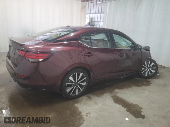 2021 Nissan Sentra SV z VIN 3N1AB8CVXMY234150, wystawiony jako Copart lot #58006045 z przebiegiem 49 308 mil mil oraz Szkoda całkowita • Salvage title. Historia ofert i sprzedaży dostępna na DreamBid. Obrazek 3.