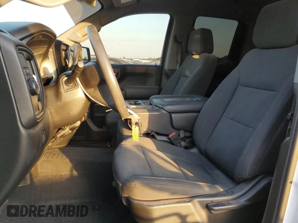 2020 Chevrolet Silverado 1500 Custom with VIN 1GCRWBEF9LZ281181, listed as a Copart auction lot 43327815 with 80,007 mi miles and Salvage Title. Bid and sale history available at carsss.com. Image 7.