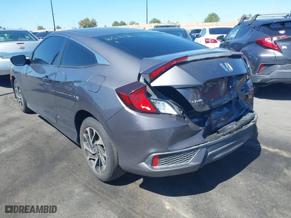 2018 Honda Civic Coupe LX with VIN 2HGFC4B55JH306627, listed as a IAAI auction lot 41798955 with 65,706 mi miles. Bid and sale history available at carsss.com. Image 14.