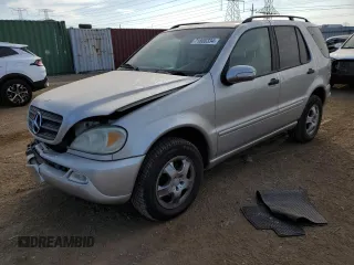 2003 Mercedes-Benz M-Class 3.7L with VIN 4JGAB57E33A421993, listed as a Copart auction lot 71800334 with 210,086 mi miles and Salvage Title. Bid and sale history available at carsss.com. Image 1.