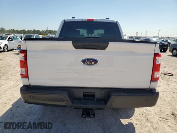 2023 Ford F-150 XL with VIN 1FTEW1C5XPKF56011, listed as a Copart auction lot 50724605 with 25,420 mi miles and Salvage title. Bid and sale history available at DreamBid. Image 6.