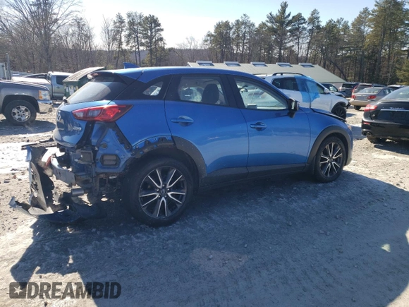 2017 Mazda CX-3 Touring with VIN JM1DKFC71H0149617, listed as a Copart auction lot 43625215 with 71,828 mi miles and Salvage Title. Bid and sale history available at DreamBid. Image 3.