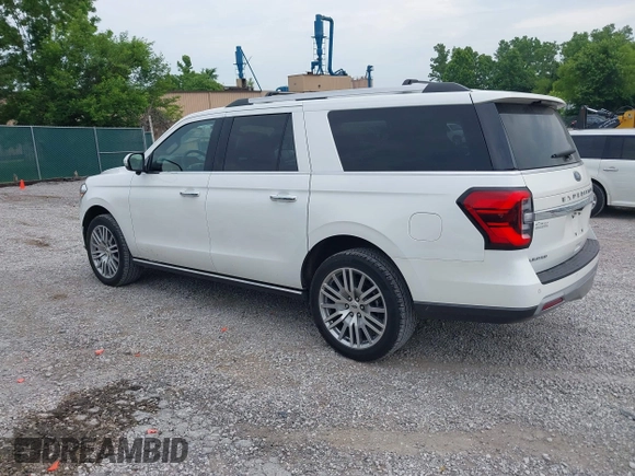 2023 Ford Expedition Max Limited with VIN 1FMJK2A82PEA33668, listed as a IAAI auction lot 42345147 with 53,838 mi miles and . Bid and sale history available at DreamBid. Image 3.