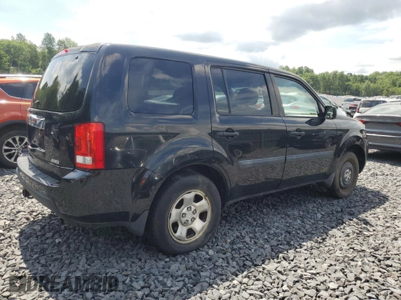 2010 Honda Pilot LX with VIN 5FNYF4H26AB033747, listed as a Copart auction lot 64624715 with 156,642 mi miles and Clean title. Bid and sale history available at DreamBid. Image 3.