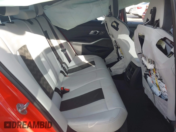 2023 BMW M3 Competition xDrive with VIN WBS43AY09PFP04541, listed as a IAAI auction lot 41140882 with 39,330 mi miles and . Bid and sale history available at DreamBid. Image 8.