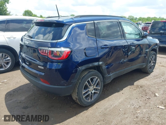 2018 Jeep Compass Latitude z VIN 3C4NJDBB5JT456685, wystawiony jako IAAI lot #42356294 z przebiegiem 130 130 mil mil oraz . Historia ofert i sprzedaży dostępna na DreamBid. Obrazek 4.