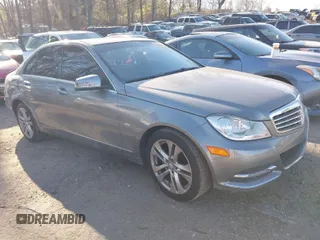 2012 Mercedes-Benz C-Class C 250 Sport with VIN WDDGF4HB4CR239244, listed as a IAAI auction lot 41858881 with 141,310 mi miles. Bid and sale history available at carsss.com. Image 1.