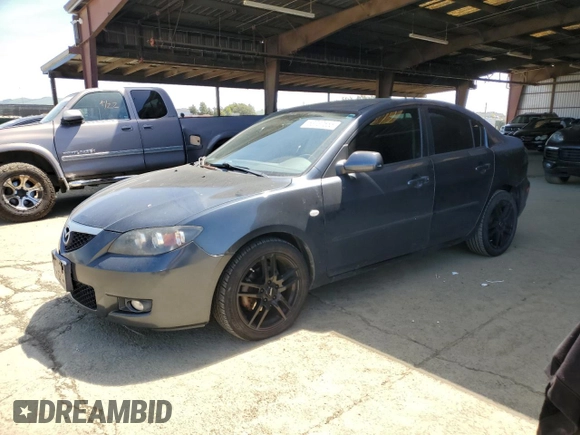 2008 Mazda 3 i Touring with VIN JM1BK32F281164278, listed as a Copart auction lot 53737655 with 154,321 mi miles and Salvage Title. Bid and sale history available at carsss.com. Image 1.