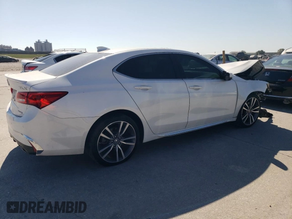 2020 Acura TLX w/Advance Pkg with VIN 19UUB3F86LA000062, listed as a Copart auction lot 77369314 with 71,806 mi miles and Salvage Title. Bid and sale history available at carsss.com. Image 3.
